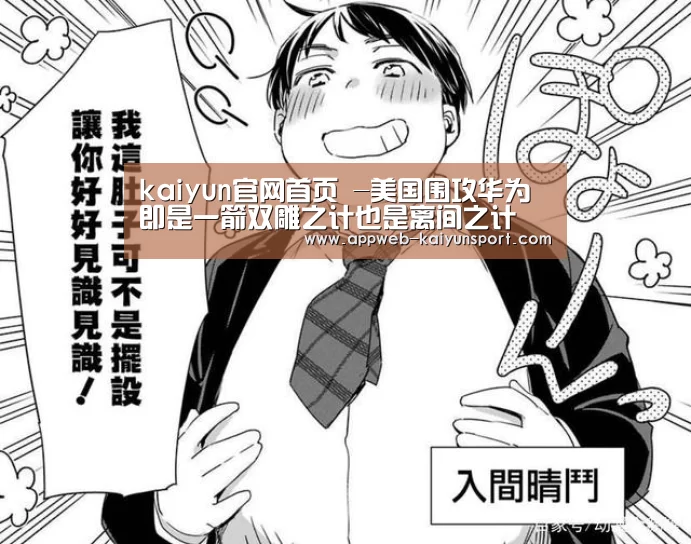 kaiyun官网首页 -美国围攻华为即是一箭双雕之计也是离间之计(图1) 开云