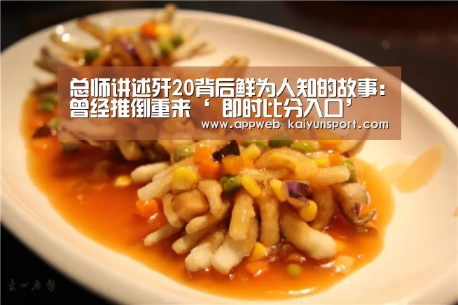 总师讲述歼20背后鲜为人知的故事:曾经推倒重来‘ 即时比分入口’(图2) 即时比分入口